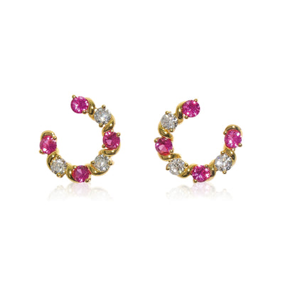 Golden Brilliance Diamond Earrings