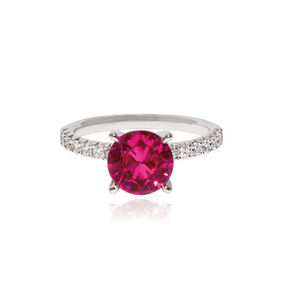 Heart Radiance Ruby & Diamond Ring
