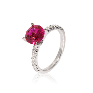 Heart Radiance Ruby & Diamond Ring