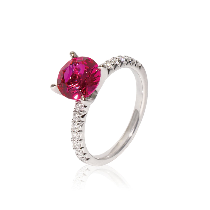 Heart Radiance Ruby & Diamond Ring
