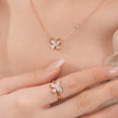 Snowy Butterfly's Dance Ring