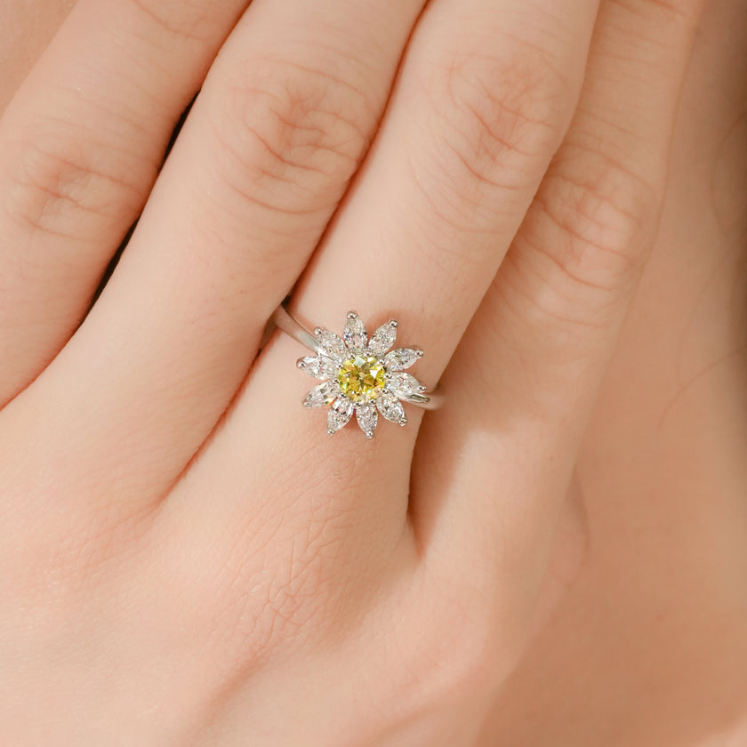 Sunlit Daisies Ring