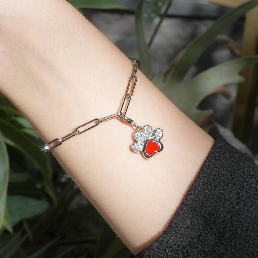 PAW PRINT CHARM (RED)
