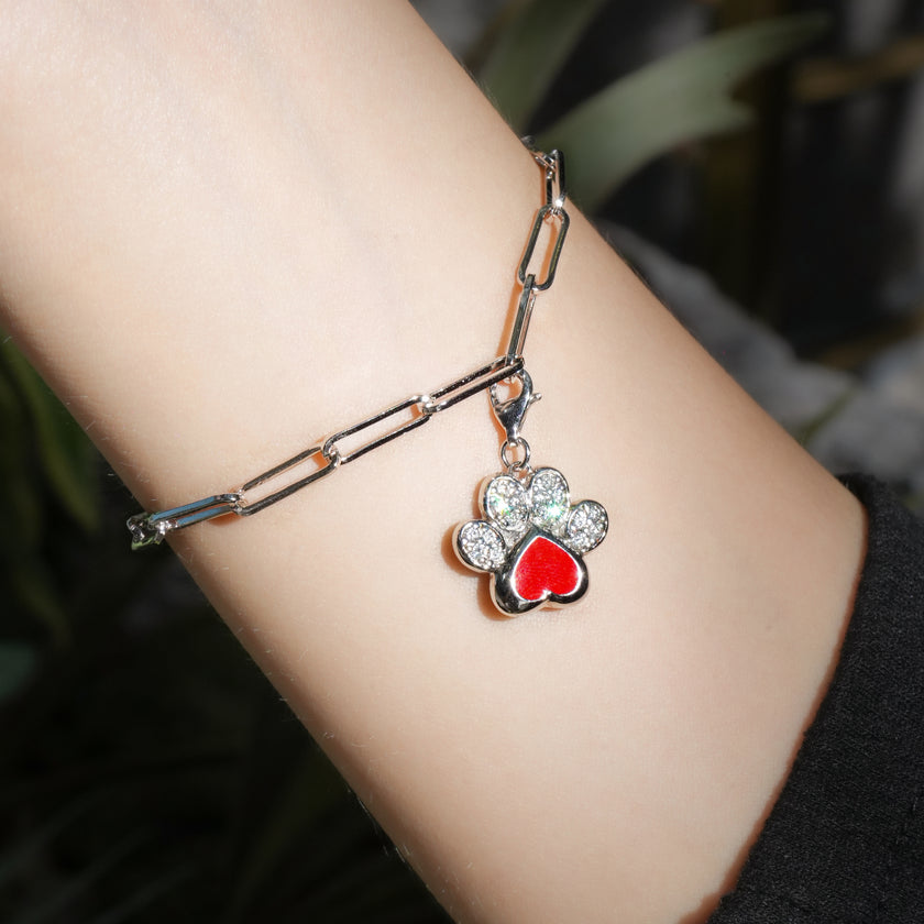 PAW PRINT CHARM (RED)