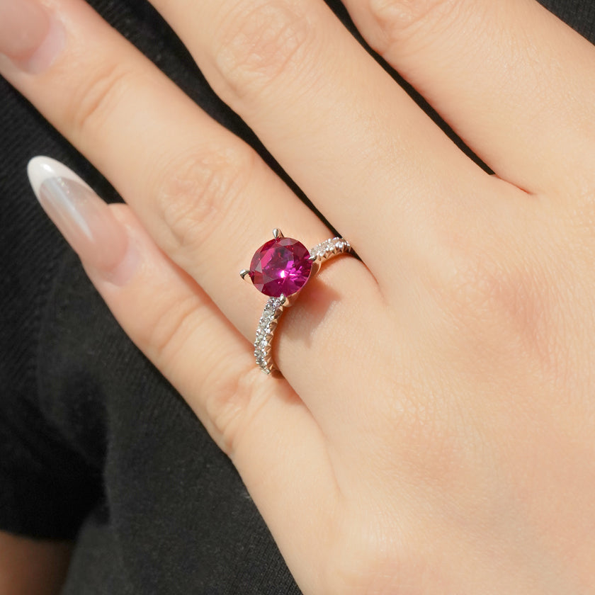 Heart Radiance Ruby & Diamond Ring
