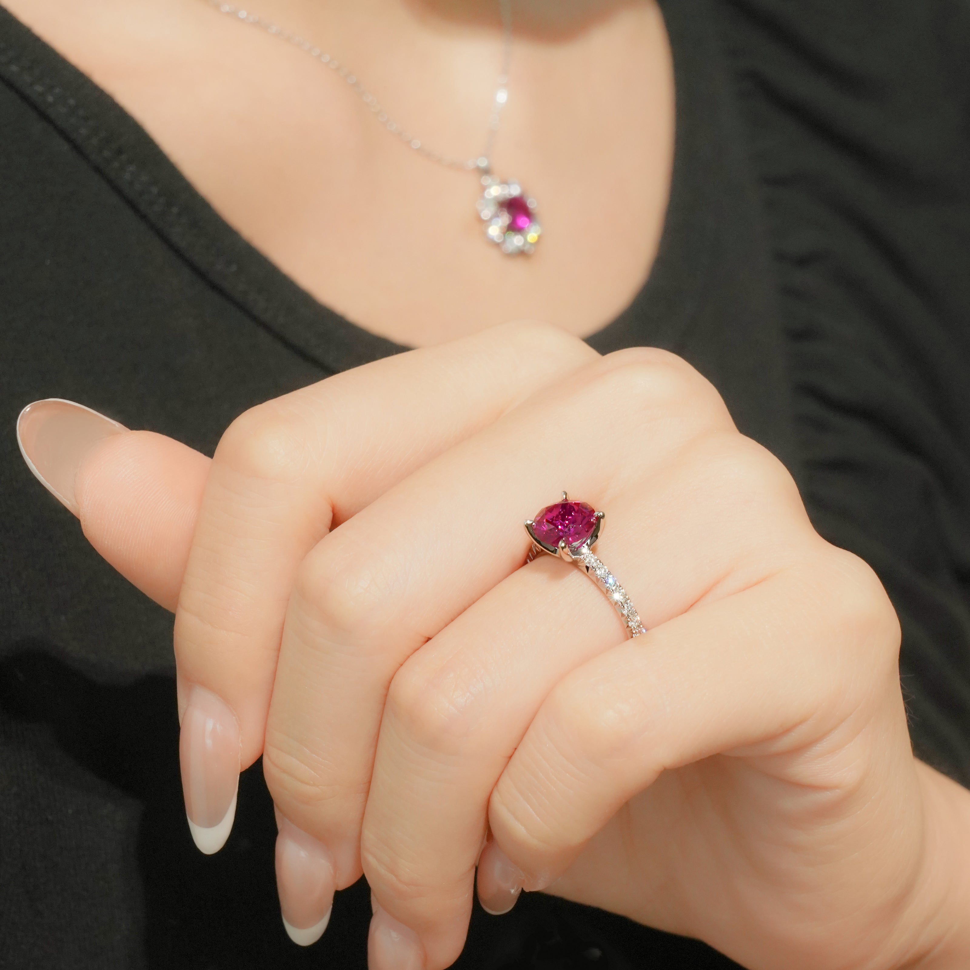 Heart Radiance Ruby & Diamond Ring