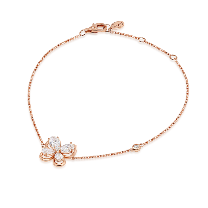 Snowy Butterfly's Dance Bracelet