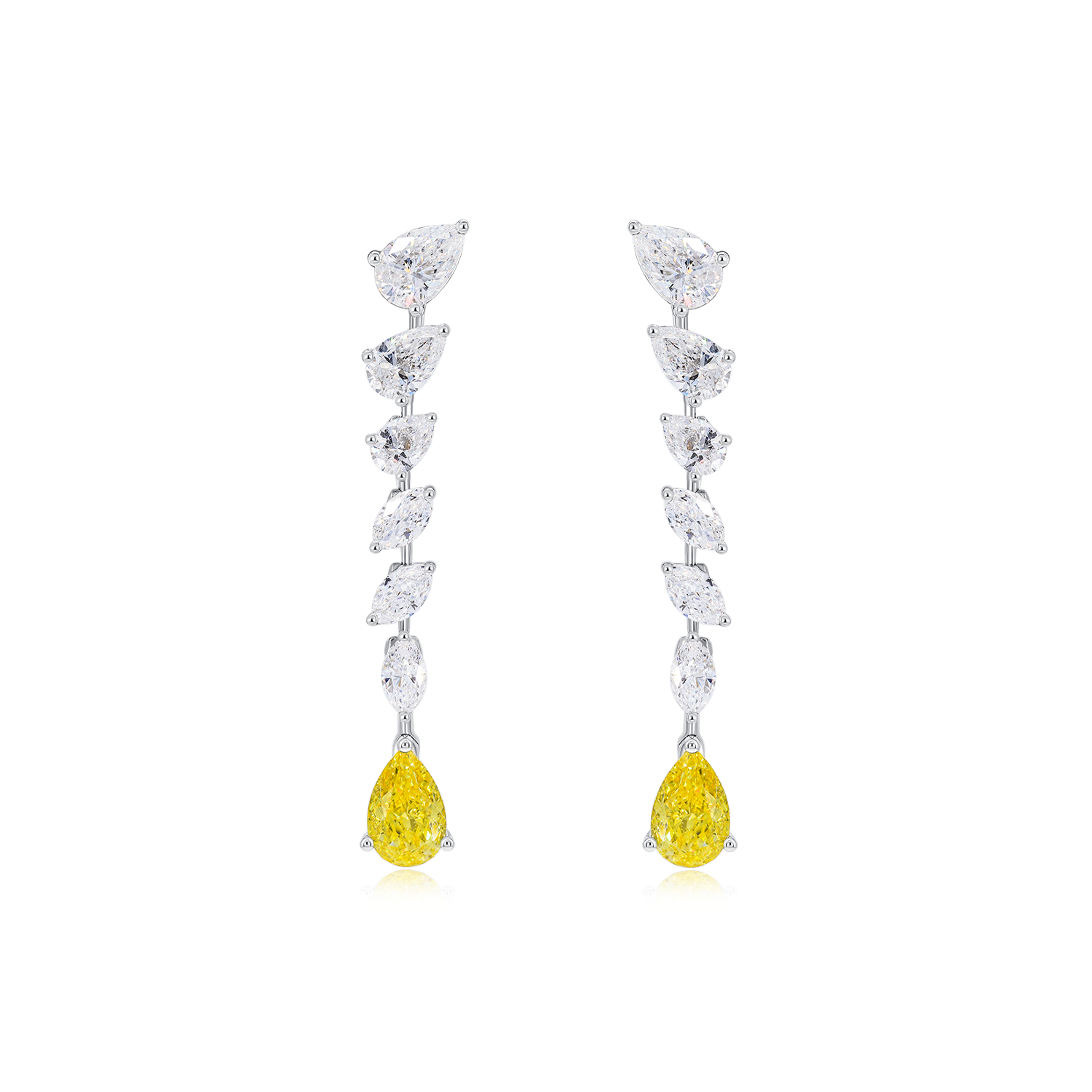 Golden Sunbeam Cascade Earrings