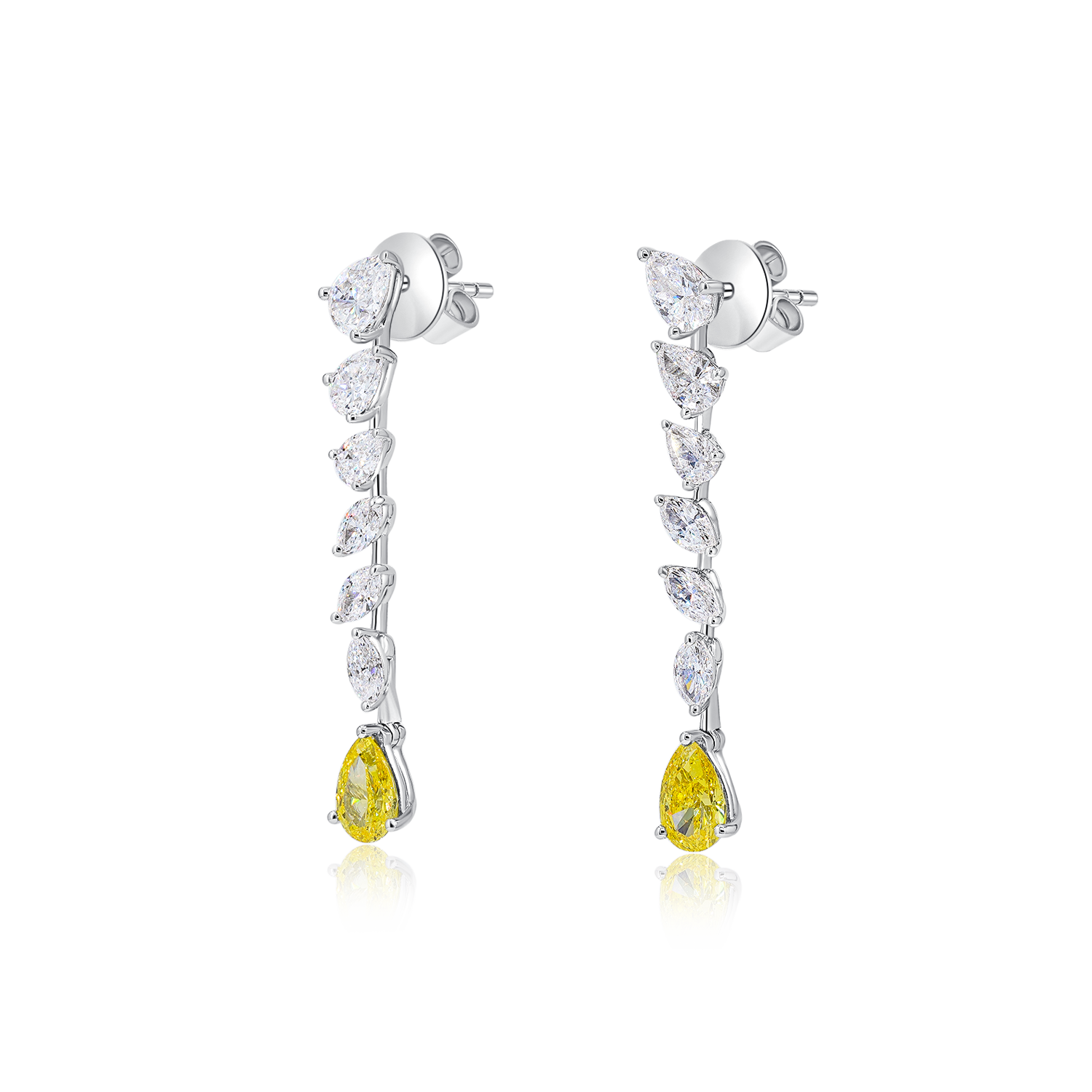 Golden Sunbeam Cascade Earrings