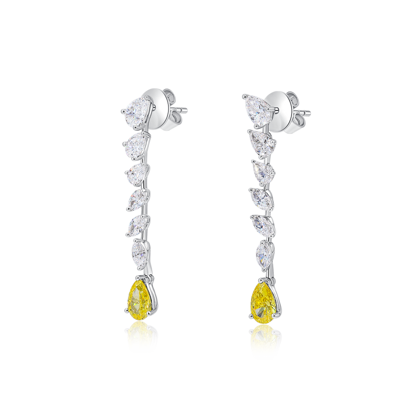 Golden Sunbeam Cascade Earrings