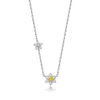 TWIN FLOWER DIAMOND NECKLACE