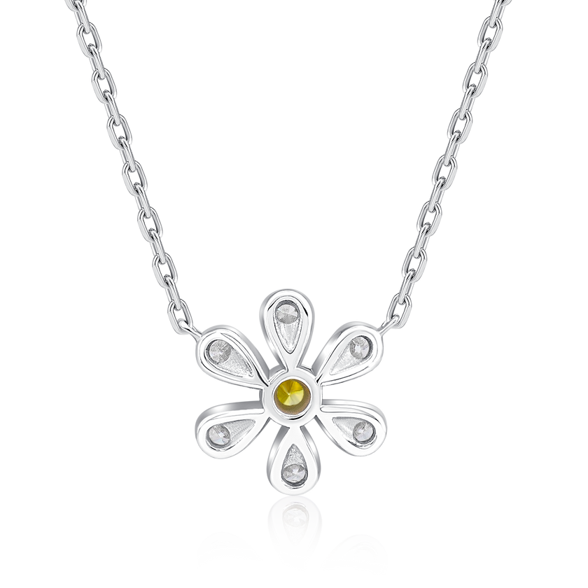 SUNFLOWER DIAMOND NECKLACE