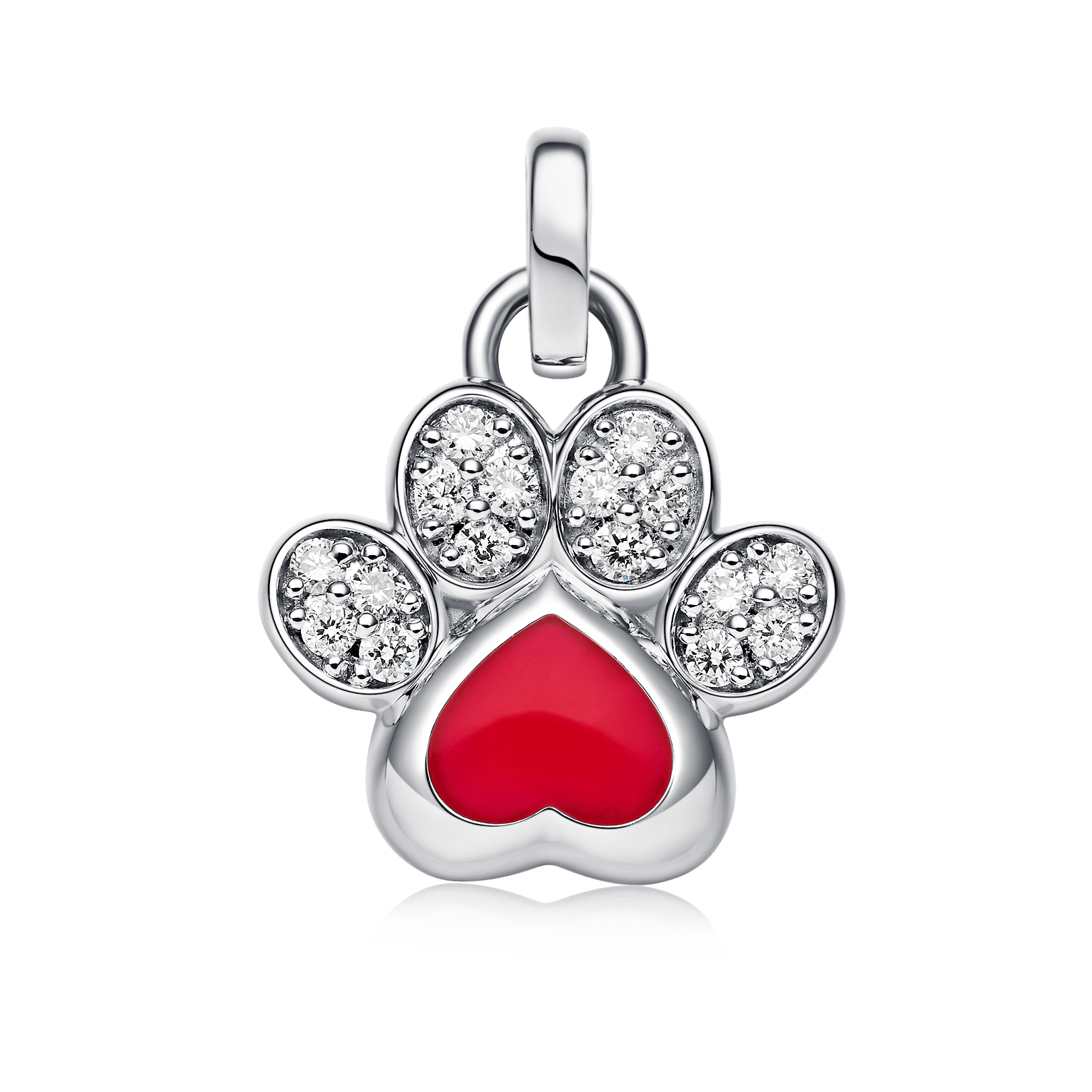 PAW PRINT CHARM (RED)