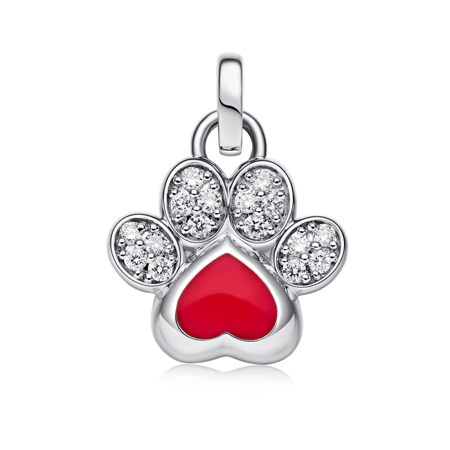 PAW PRINT CHARM (RED)