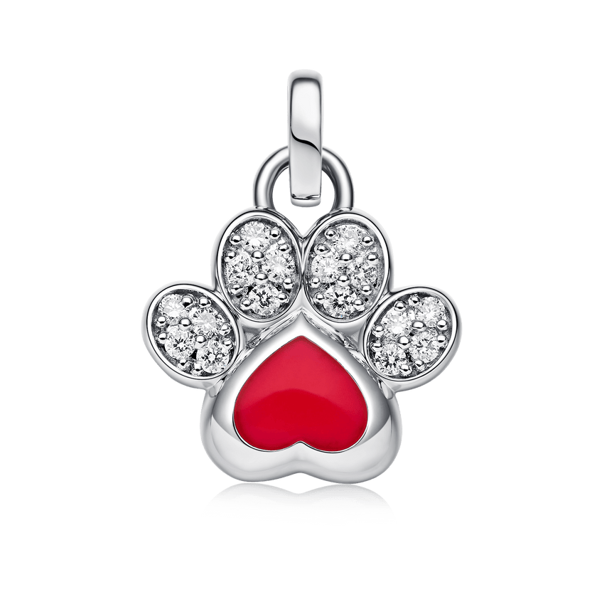 PAW PRINT CHARM (RED)