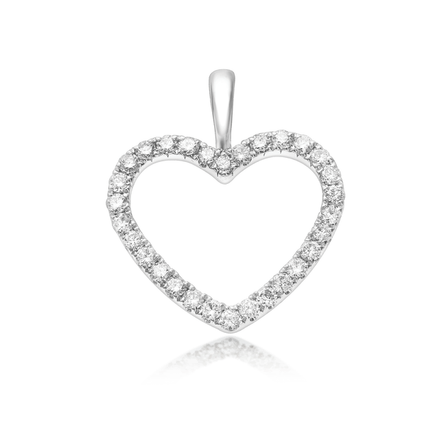 DIAMOND HALO HEART