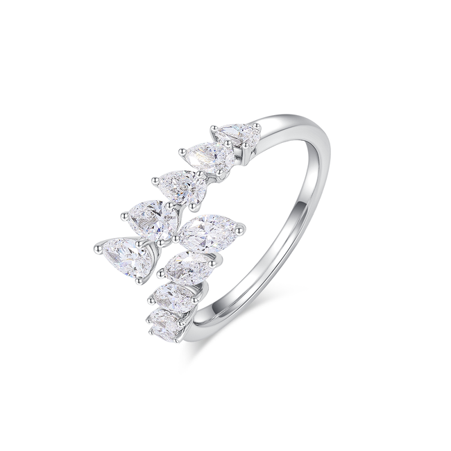 WHISPERING LEAVES DIAMOND RING