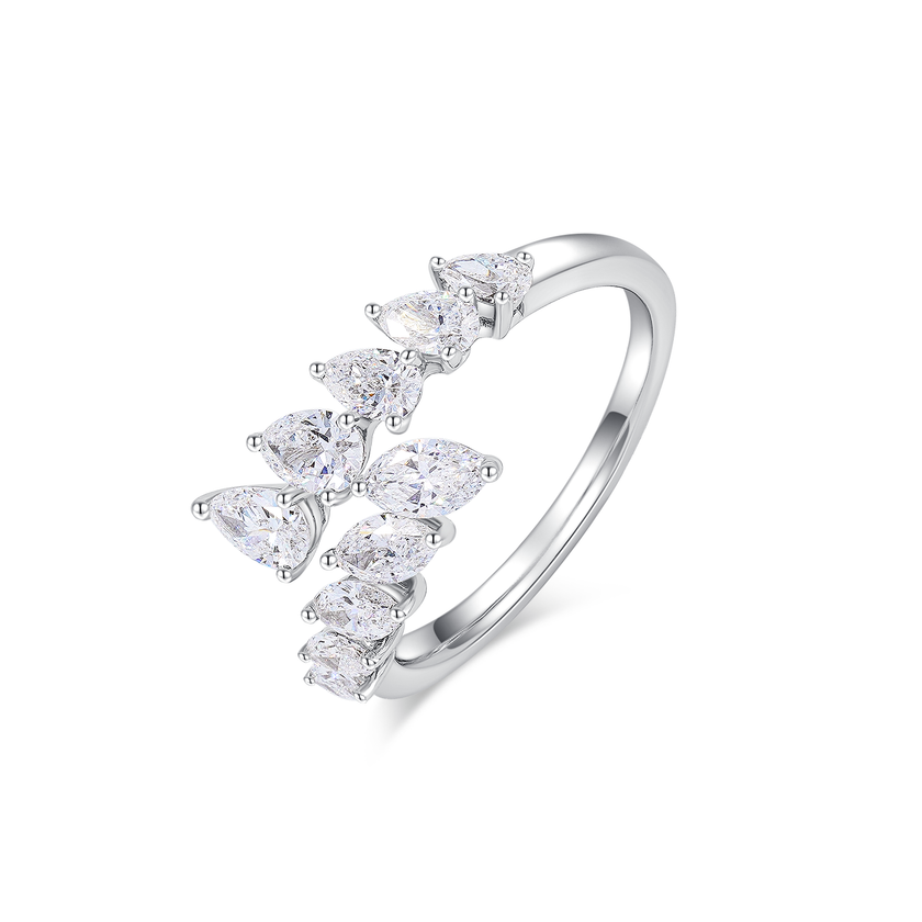 WHISPERING LEAVES DIAMOND RING