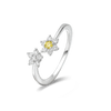 TWIN FLOWER DIAMOND RING