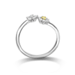 TWIN FLOWER DIAMOND RING