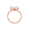 Snowy Butterfly's Dance Ring