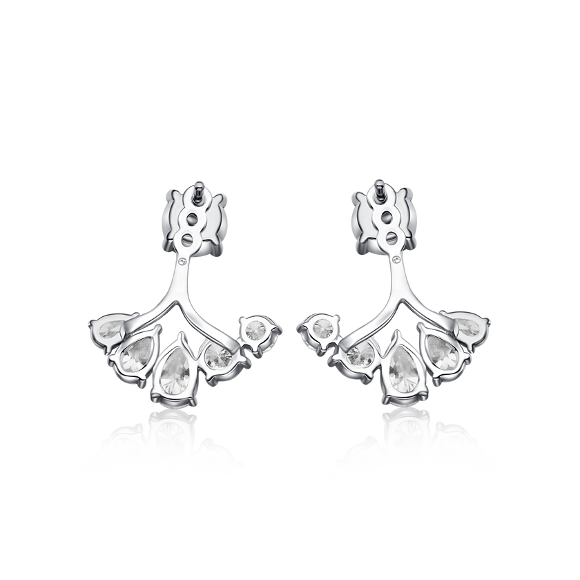 RADIANT FAN DIAMOND EARRINGS