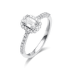 ETERNAL BLOSSOM EMERALD HALO RING