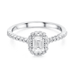 ETERNAL BLOSSOM EMERALD HALO RING