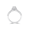 ETERNAL BLOSSOM EMERALD HALO RING