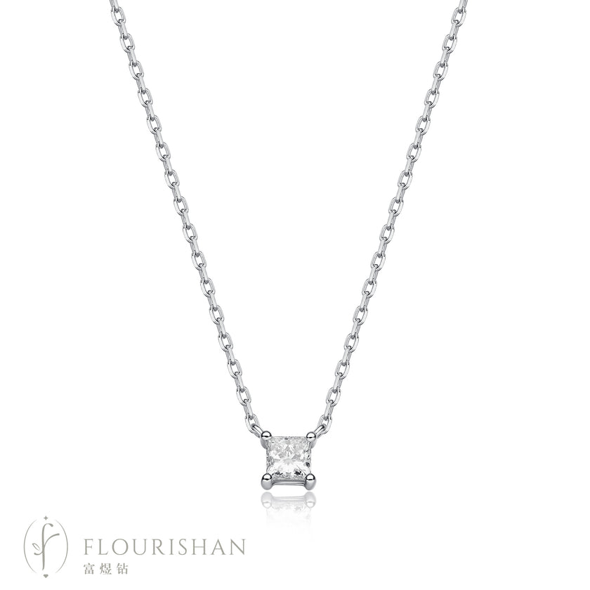 EVERYDAY ELEGANCE COLLECTION - ROUND CUT LGD NECKLACE [NL00033(XG4)]