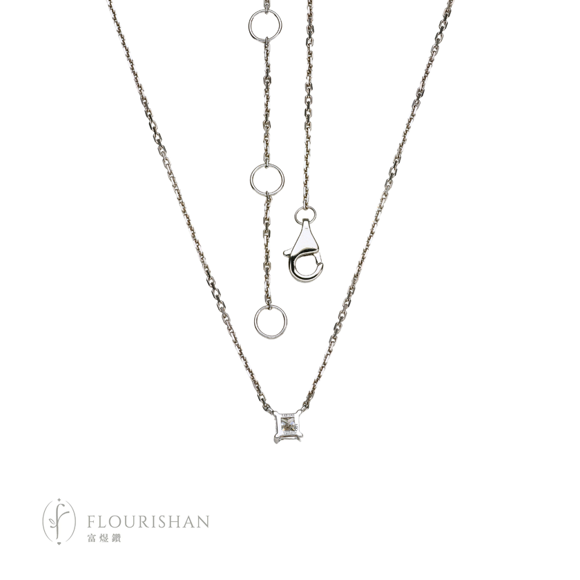 EVERYDAY ELEGANCE COLLECTION - ROUND CUT LGD NECKLACE [NL00033(XG4)]