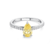GOLDEN SUNBEAM HALO RING