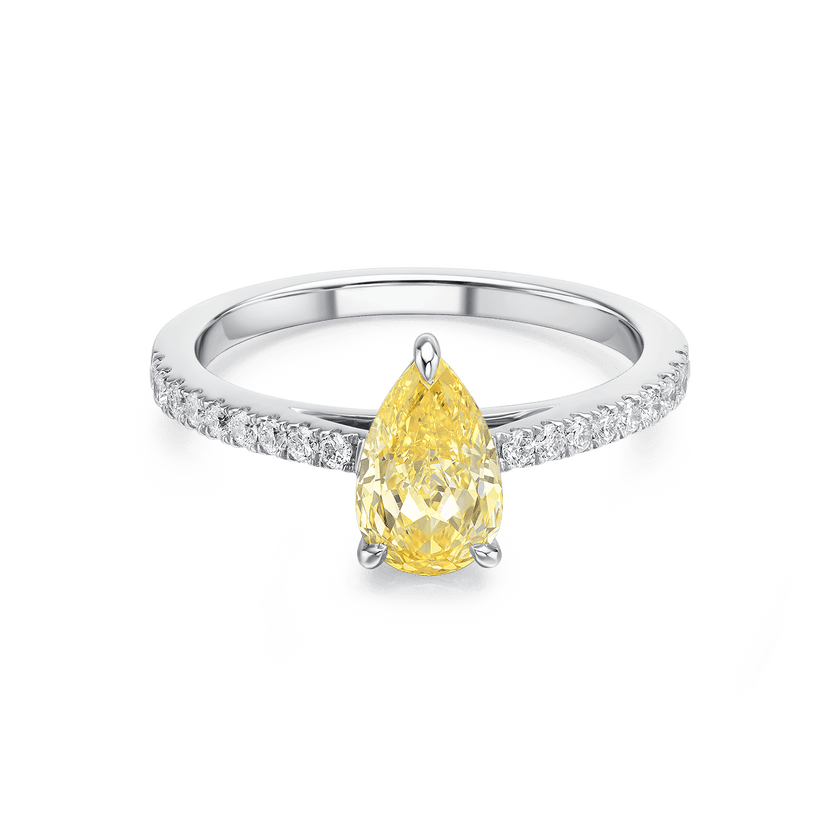 GOLDEN SUNBEAM HALO RING