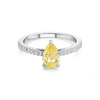 GOLDEN SUNBEAM HALO RING