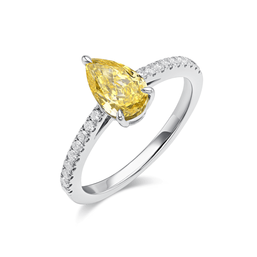 GOLDEN SUNBEAM HALO RING