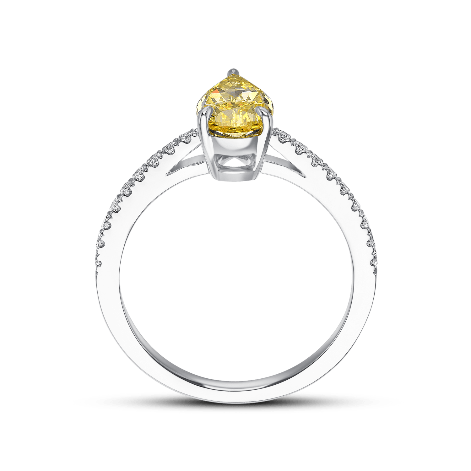 GOLDEN SUNBEAM HALO RING