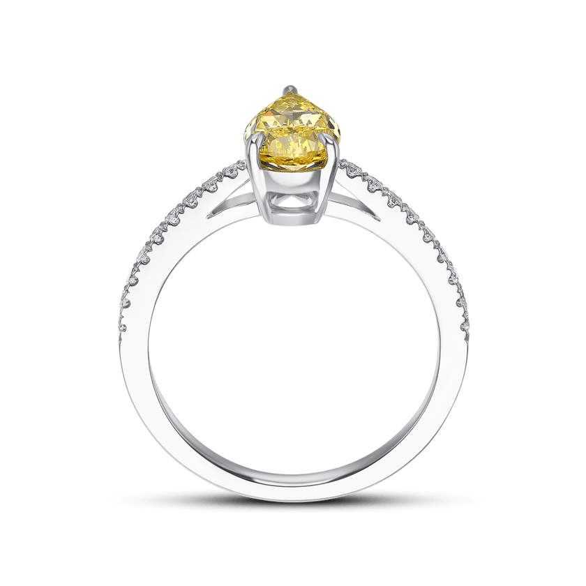 GOLDEN SUNBEAM HALO RING