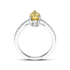 GOLDEN SUNBEAM HALO RING